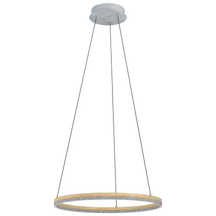 Eglo - LED Димируем пендел LED/36W/230V 3000K сив/дъб
