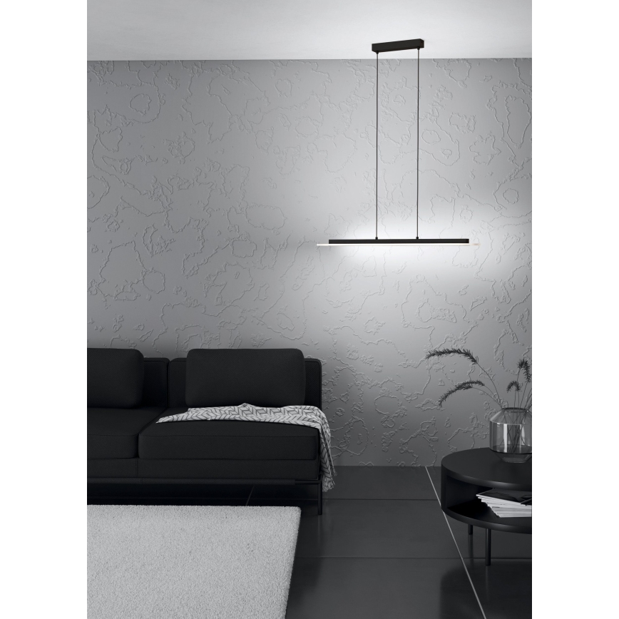Eglo - LED Димируем пендел LED/57,5W/230V 3000K черен + дистанционно управление