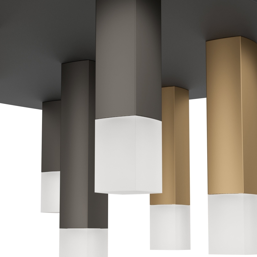 Eglo - LED Димируем плафон 9xLED/3,1W/230V 3000K антрацит/златист