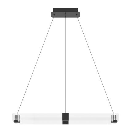 Eglo - LED Димируем пендел LED/39,2W/230V 3000K черен