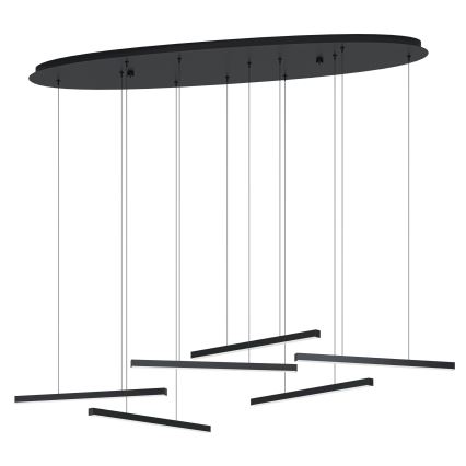 Eglo - LED Димируем пендел 6xLED/8,4W/230V 3000K черен