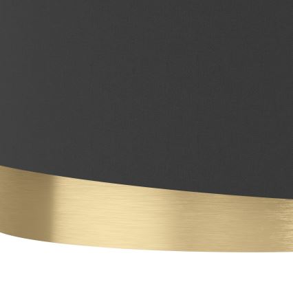 Eglo - Плафон 1xE27/40W/230V черен/златист