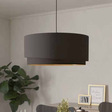 Eglo 39931 - Полилей на кабел MANDERLINE 1xE27/40W/230V кафяв/златист
