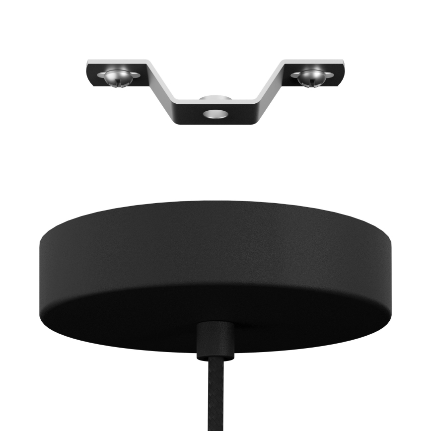 Eglo - Пендел 3xE27/40W/230V черен/златист