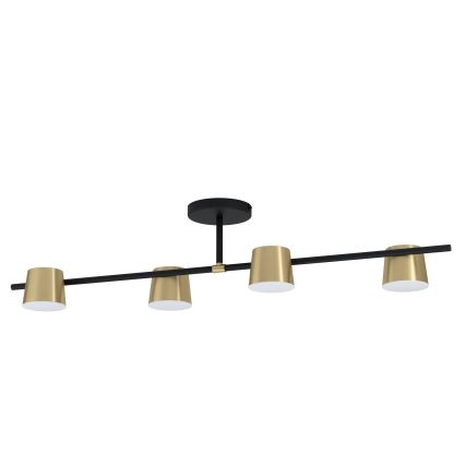 Eglo - LED Полилей за повърхностен монтаж 4xGU10/4,6W/230V 3000K златист