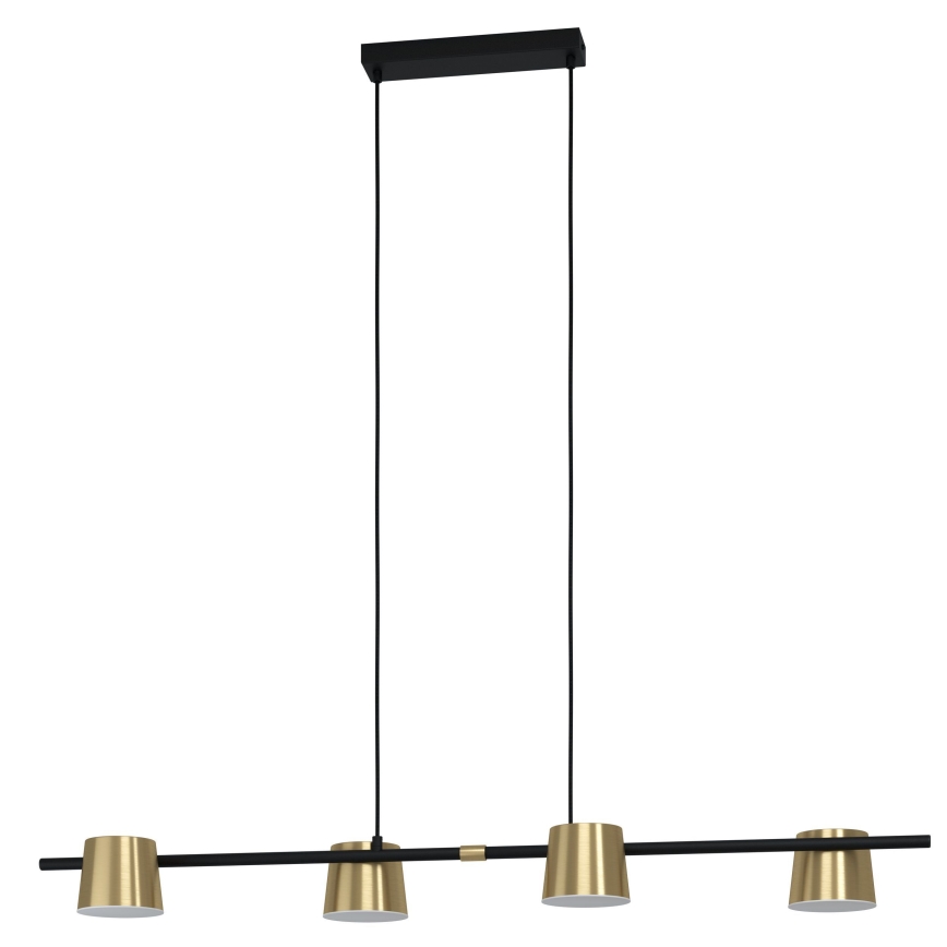 Eglo - LED Пендел 4xGU10/4,6W/230V 3000K златист