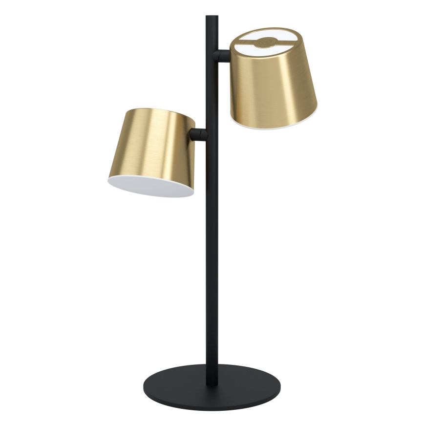 Eglo - LED Настолна лампа 2xGU10/4,6W/230V 3000K златист