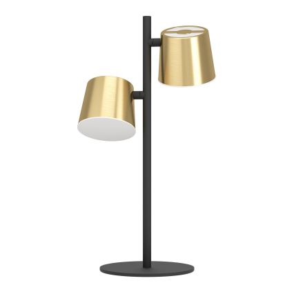 Eglo - LED Настолна лампа 2xGU10/4,6W/230V 3000K златист