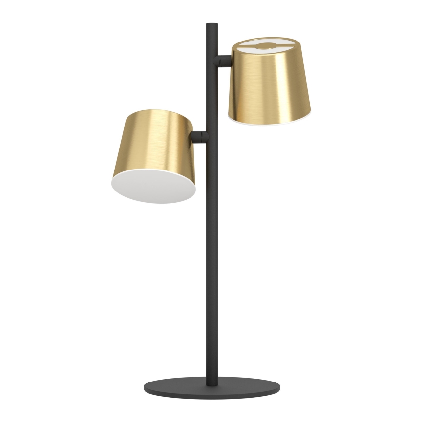 Eglo - LED Настолна лампа 2xGU10/4,6W/230V 3000K златист