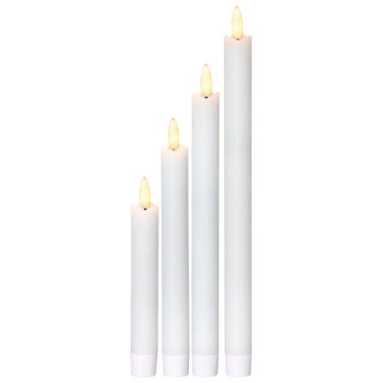 Eglo 410026 - К-кт 4x LED Свещ FLAMME LED/1xAAA бял