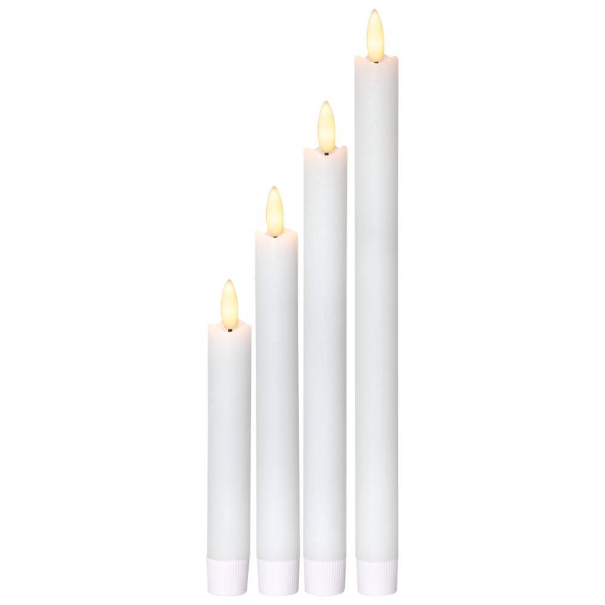 Eglo 410026 - К-кт 4x LED Свещ FLAMME LED/1xAAA бял