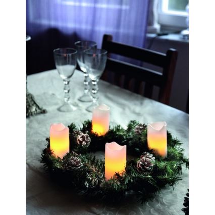 Eglo - Комплект 4x LED коледни декорации 1xLED/0,18W/2xCR2032 + дистанционно управление