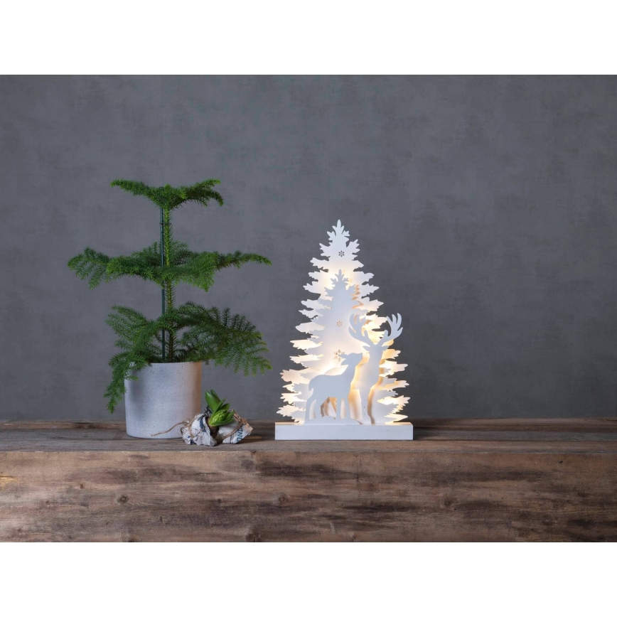 Eglo 410417 - LED Коледна декорация FAUNA 10xLED/0,03W/2xAA