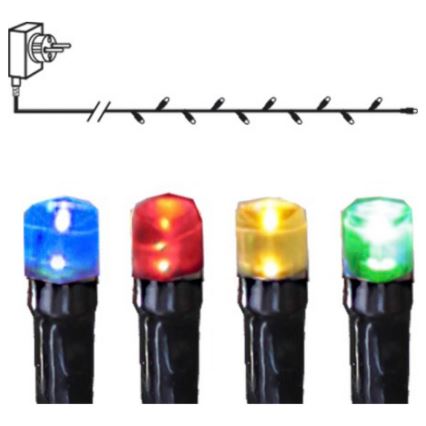 Eglo - LED външна гирлянда 160 светодиода 26 m IP44 многоцветна