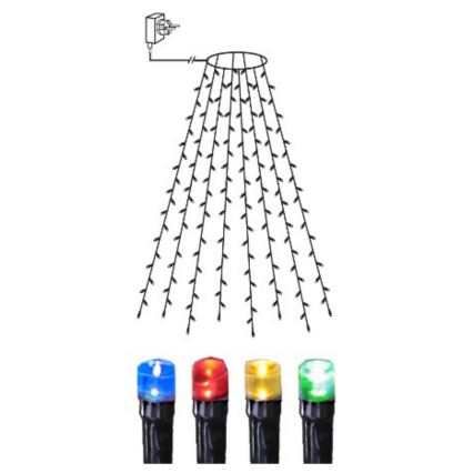 Eglo - LED Екстериорни Коледни лампички LED 160xLED 2м IP44 многоцветни