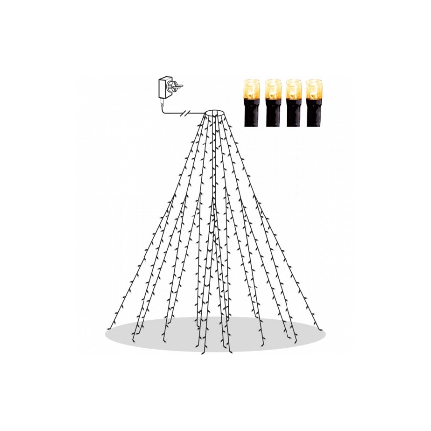 Eglo - LED Екстериорни Коледни лампички 360xLED 2м IP44 топло бели