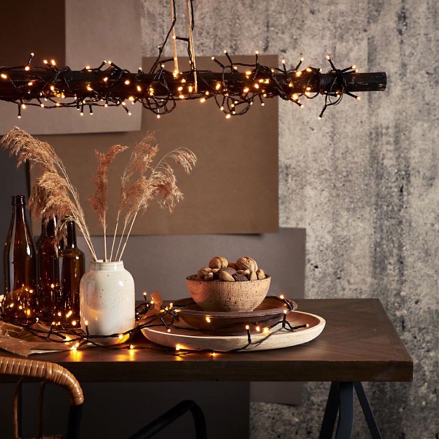 Eglo - LED външна коледна гирлянда 1200 LED, 29 m, IP44, топла бяла