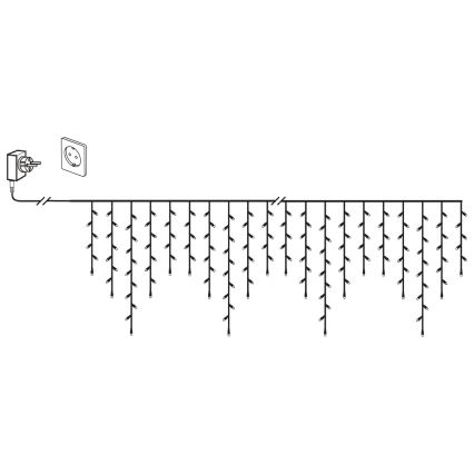 Eglo 410825 - LED Екстериорни Коледни лампички 960xLED/29x0,55m IP44 топло бяло