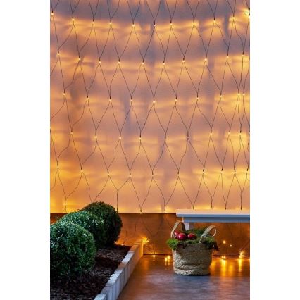 Eglo - LED Екстериорни Коледни лампички 160xLED 2м IP44 топло бели
