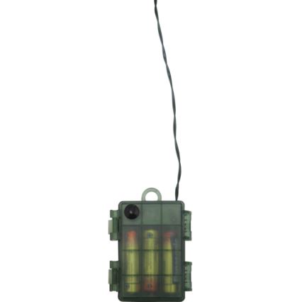 Eglo - LED Екстериорен коледен венец със сензор 20xLED/0,064W/3xAA IP44