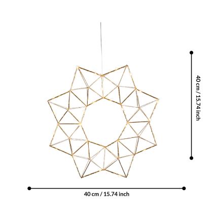 Eglo 411017 - LED Коледна декорация EDGE LED/1,92W/3/230V звезда