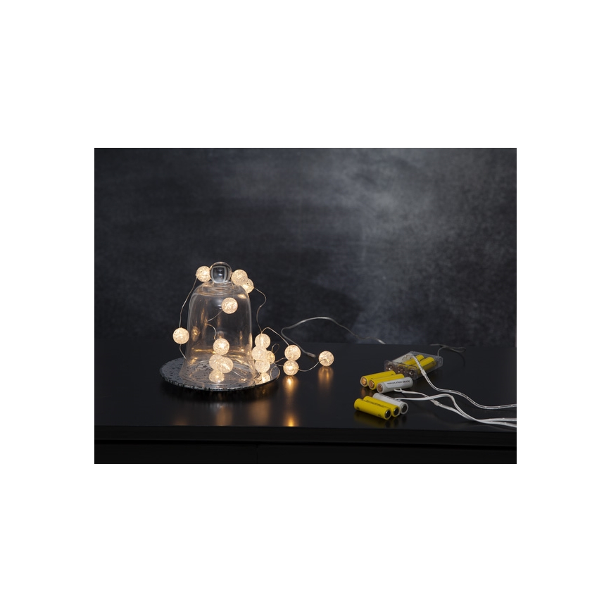 Eglo - LED  гирлянд15xLED/3xAA 1,4m