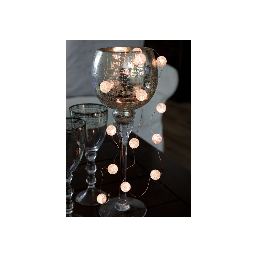 Eglo - LED Коледни лампички 15xLED/3xAA 1,4m