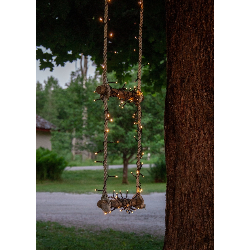 Eglo - LED Екстериорни Коледни лампички 160xLED 11,2 м топло бели IP44