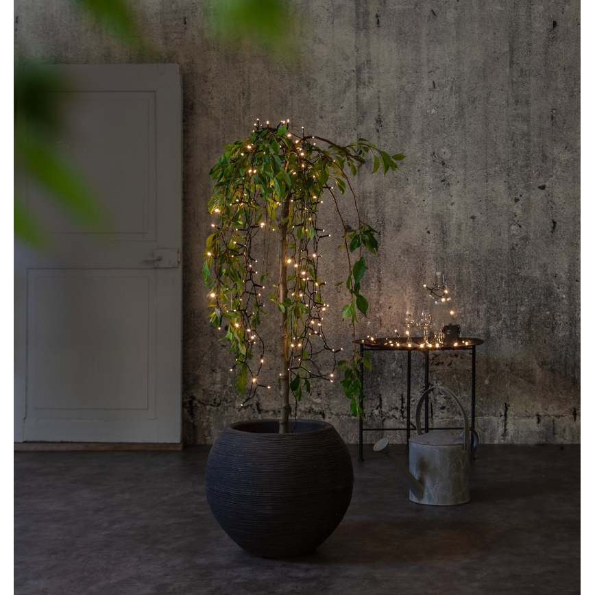 Eglo - LED Екстериорни Коледни лампички 160xLED 11,2 м топло бели IP44