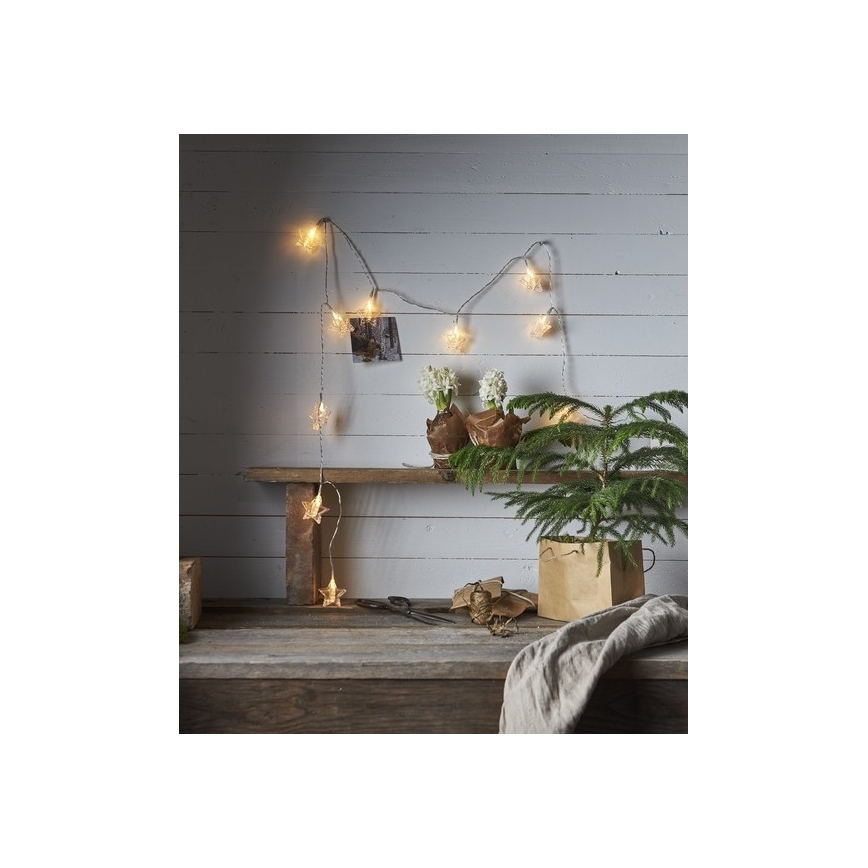 Eglo - LED гирлянд 10xLED 2,1m топла бяла светлина