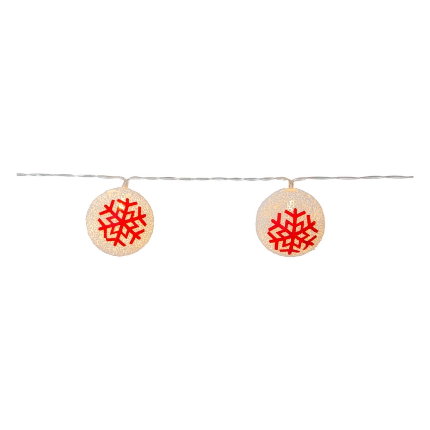 Eglo 411113 - LED Коледни лампички ORNAMENT 10xLED/3xAA 1,65m топло бяло