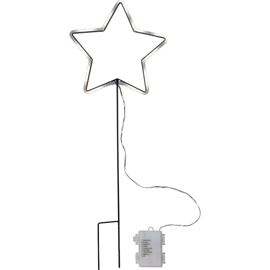 Eglo 411177 - LED външна коледна декорация NEONSTAR 72xLED/3xAA IP44