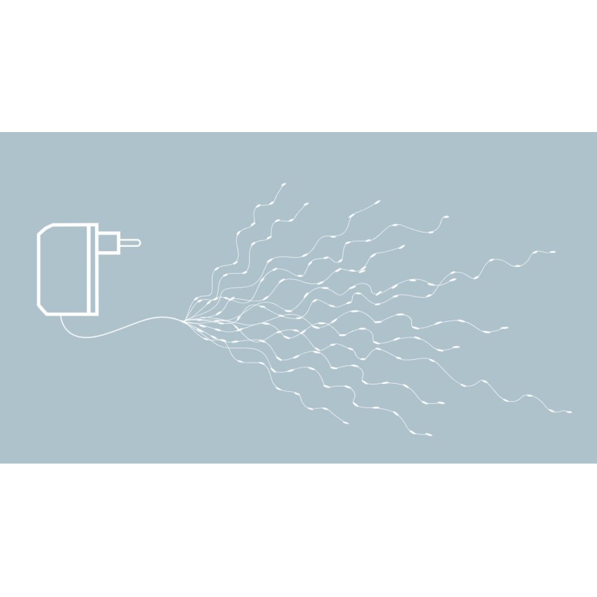 Eglo - LED Коледни лампички 360xLED 2м топло бели