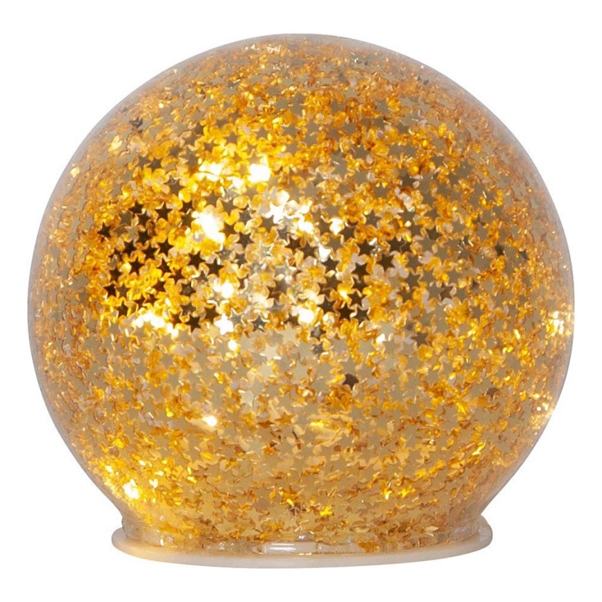 Eglo 411344 - LED Коледна декорация STAR FALL 10xLED/2xAA златист