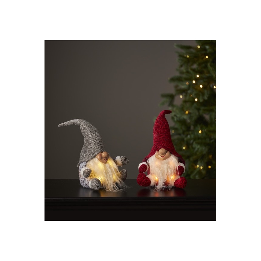 Eglo - LED Коледна декорация 4xLED/0,06W/3xAA червена