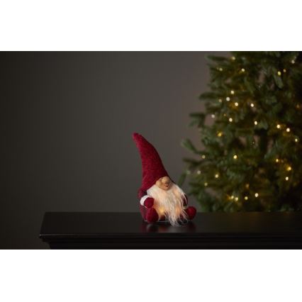 Eglo - LED Коледна декорация 4xLED/0,06W/3xAA червена