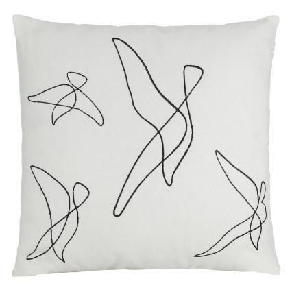 Eglo - Декоративна възглавница 45x45 см бял/черен