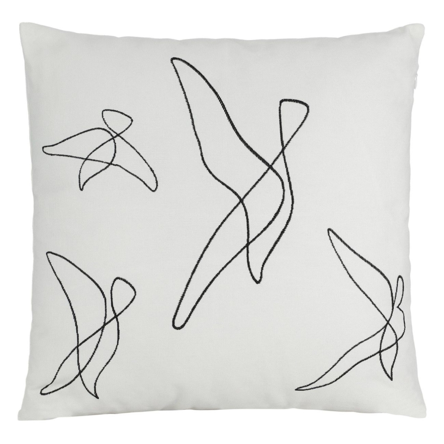 Eglo - Декоративна възглавница 45x45 см бял/черен