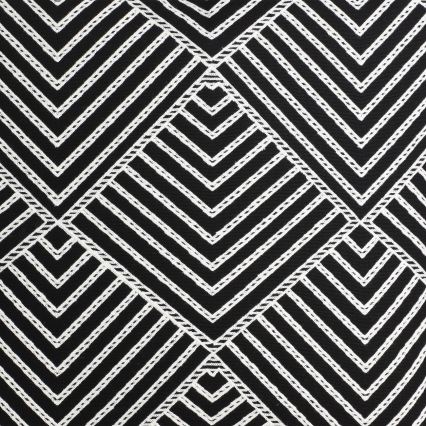 Eglo - Декоративна възглавница 45x45 см черен/бял