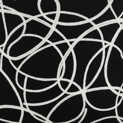 Eglo - Декоративна възглавница 45x45 см черен/бял