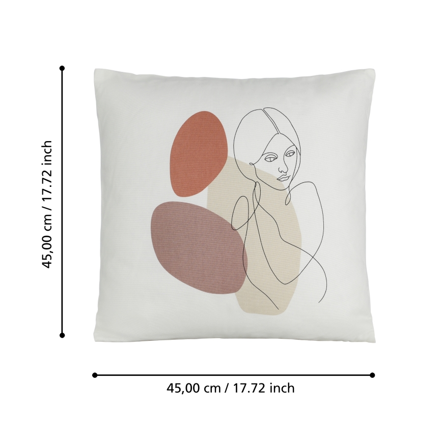 Eglo 420008 - Декоративна възглавница CHEVERY 45x45 см многоцветна