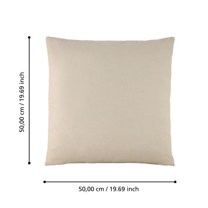 Eglo 420022 - Декоративна възглавница ILES 50x50 см бежова