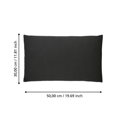 Eglo 420023 - Декоративна възглавница ILES 30x50 см черна
