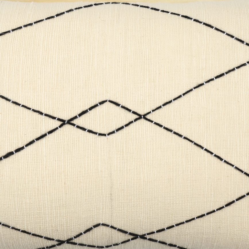 Eglo 420042 - Декоративна възглавница CHEVERY 35x60 cm бежова/черна