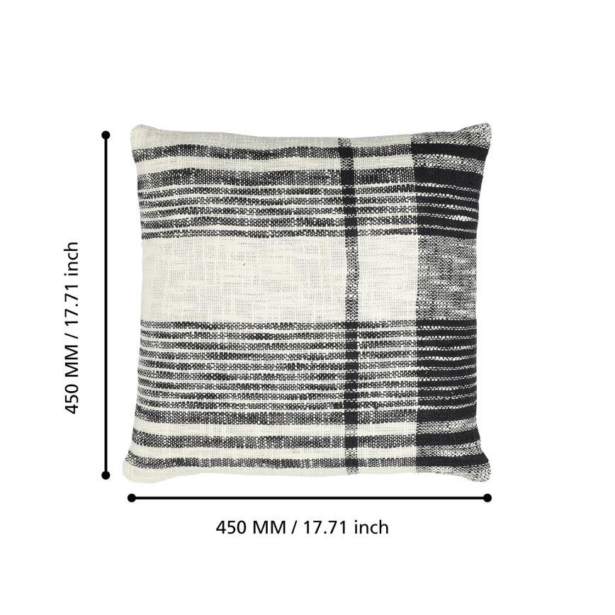 Eglo 420061 - Декоративна възглавница CHEVERY 45x45 см кремава/черна
