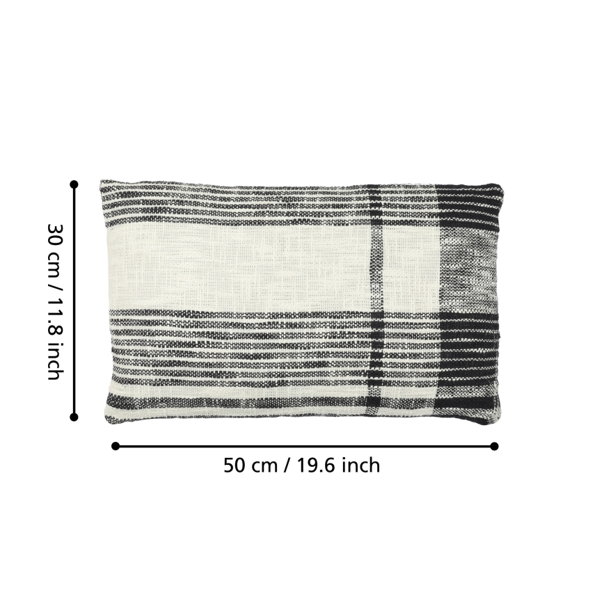 Eglo 420062 - Декоративна възглавница CHEVERY 30x50 см кремава/черна
