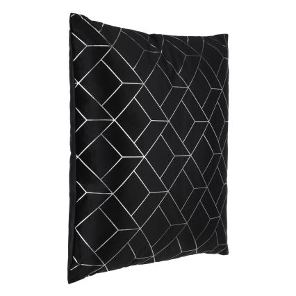 Eglo - Декоративна възглавница 45x45 см черен/сребрист