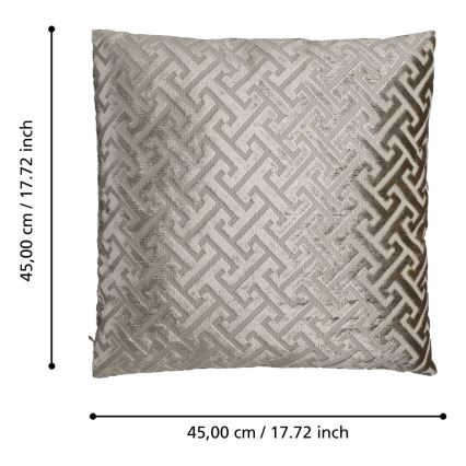 Eglo - Декоративна възглавница 45x45 см бежов