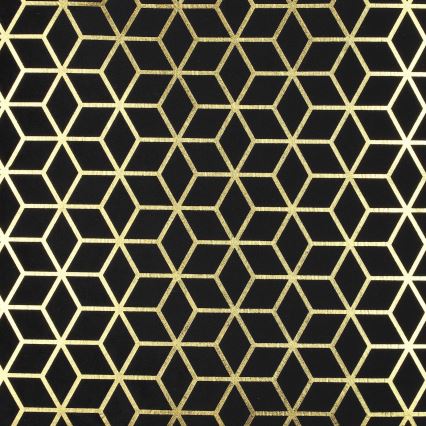 Eglo - Декоративна възглавница 45x45 см черен/златист