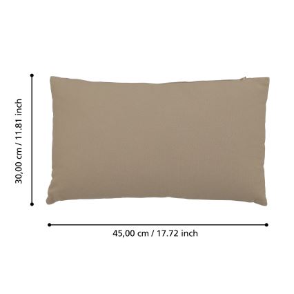 Eglo 420082 - Декоративна възглавница ILES 30x45 см кафява